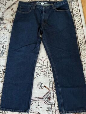 Eddie Bauer Men's Straight Jeans in Dark Indigo
